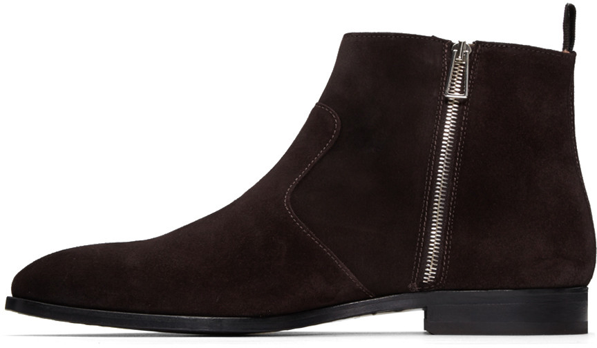 zip ankle boots mens