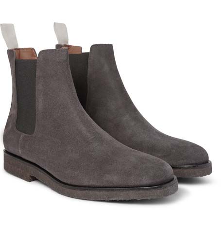 gray suede boots