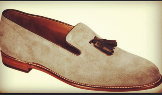 mens beige suede loafers
