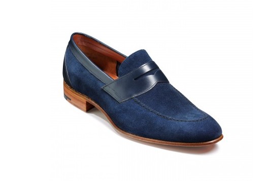 blue moccasins mens